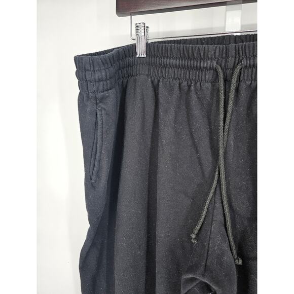 Terra & Sky Black Elastic-Waist High-Rise Pull-On Sweatpants Size 2X - Picture 2 of 4